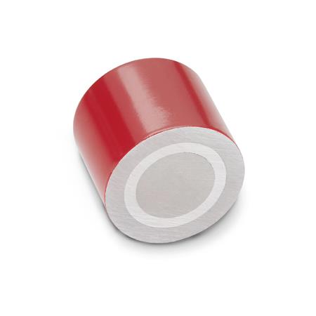Otto Ganter Retaining Magnet Rod Shaped with Female Thread, GN 52.3
